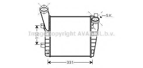 Интеркулер AVA QUALITY COOLING VWA4234