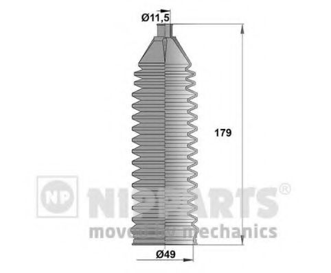 Комплект пылника, рулевое управление NIPPARTS N2840912