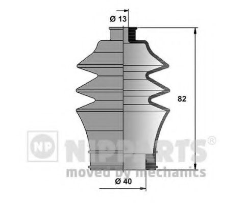 Комплект пылника, рулевое управление NIPPARTS N2844019