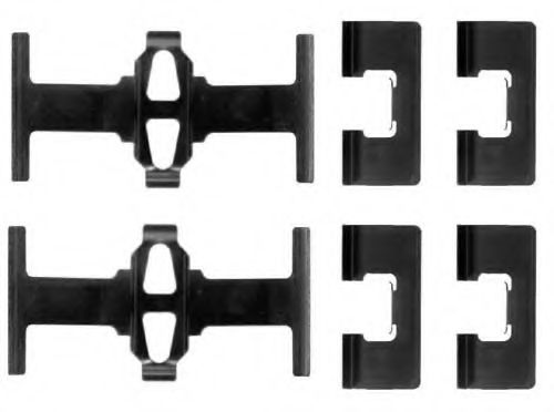 Комплектующие, колодки дискового тормоза MGA A170