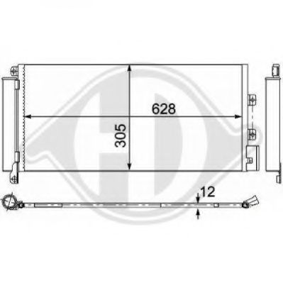 Конденсатор, кондиционер DIEDERICHS 8346341