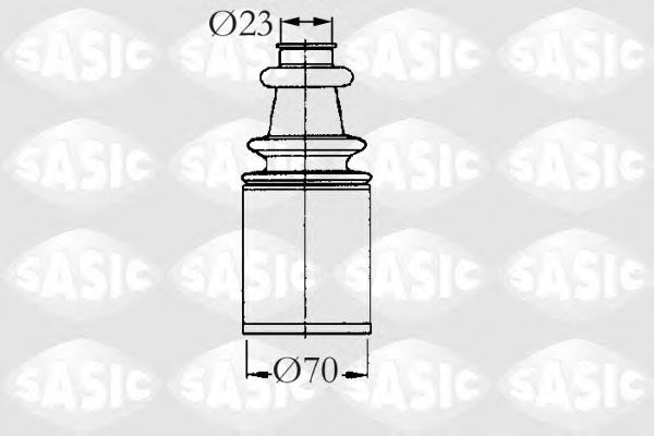 Комплект пылника, приводной вал SASIC 4003461