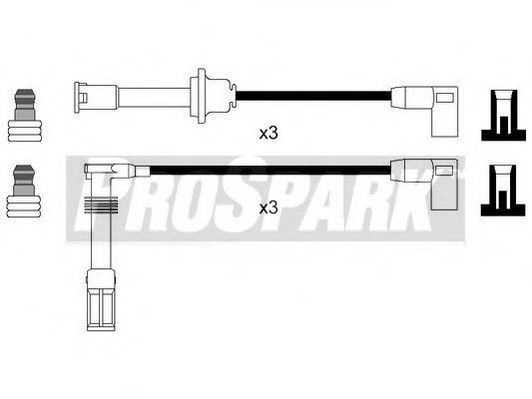 Комплект проводов зажигания STANDARD OES1199