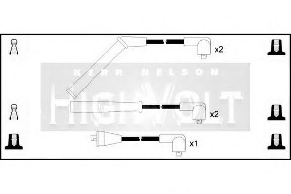Комплект проводов зажигания STANDARD OEF878