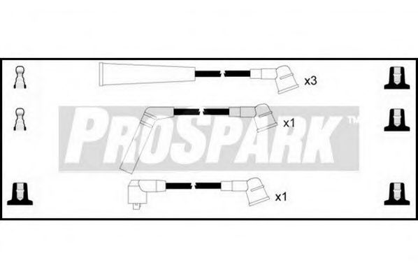 Комплект проводов зажигания STANDARD OES1241