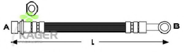 Тормозной шланг KAGER 380337
