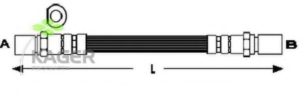 Тормозной шланг KAGER 38-0495