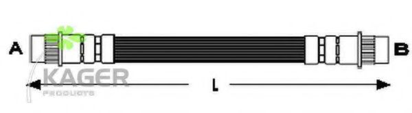 Тормозной шланг KAGER 38-0634