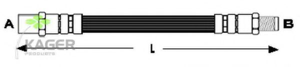 Тормозной шланг KAGER 38-0754