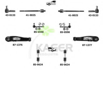 Подвеска колеса KAGER 801055