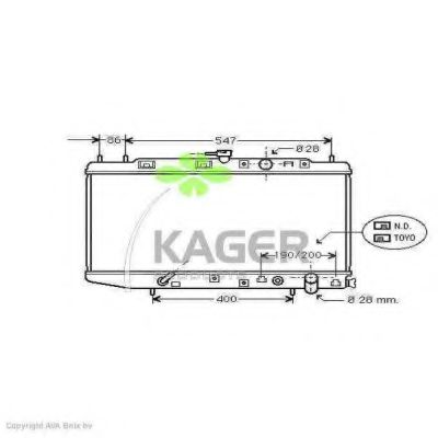 Радиатор, охлаждение двигателя PAPE 10037