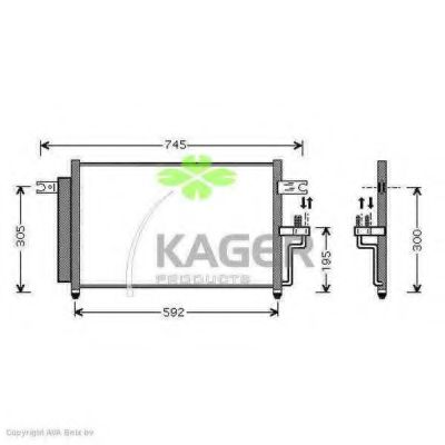 Конденсатор, кондиционер KAGER 94-5968