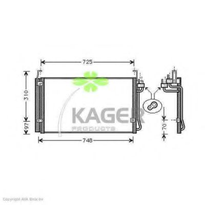 Конденсатор, кондиционер KAGER 94-6345
