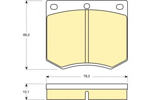 Комплект тормозных колодок, дисковый тормоз GIRLING 6106601