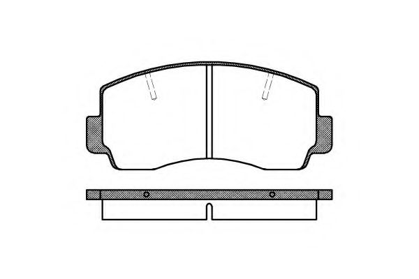 Комплект тормозных колодок, дисковый тормоз KAWE 0094 20