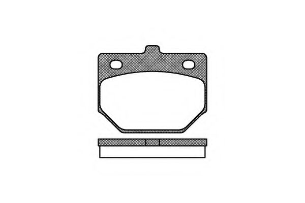 Комплект тормозных колодок, дисковый тормоз KAWE 011200