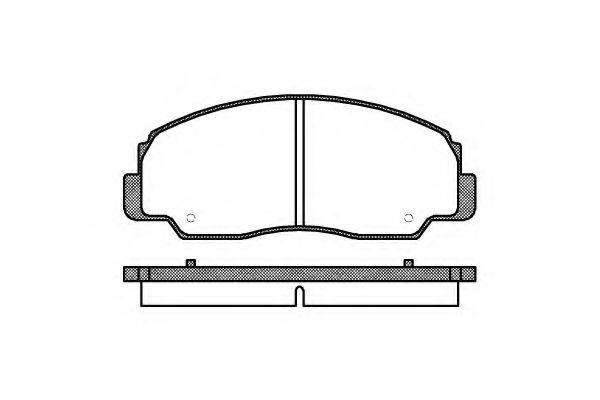 Комплект тормозных колодок, дисковый тормоз KAWE 0178 20