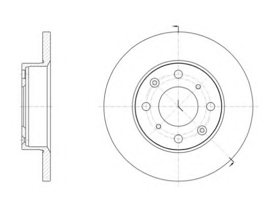 Тормозной диск KAWE 6040 00