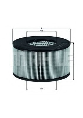 Воздушный фильтр MAHLE ORIGINAL LX 1139