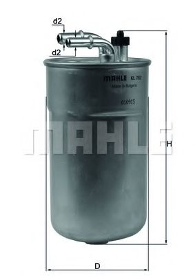 Топливный фильтр MAHLE ORIGINAL KL 792