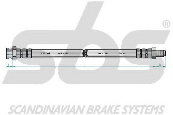 Тормозной шланг sbs 1330851023