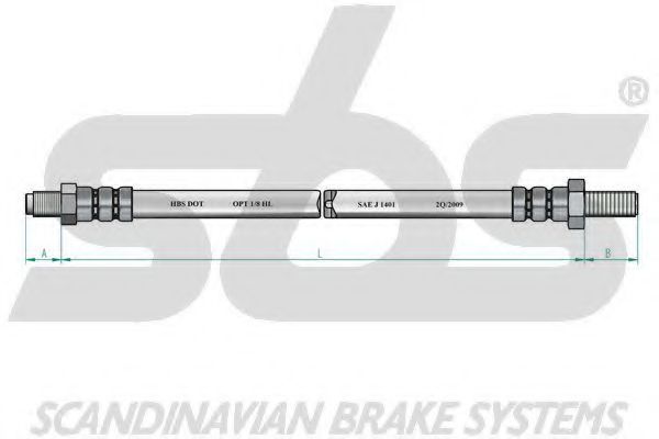 Тормозной шланг EURODEAL AUTOPARTS 42005
