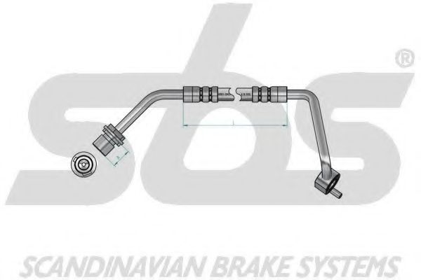 Тормозной шланг EURODEAL AUTOPARTS 50016