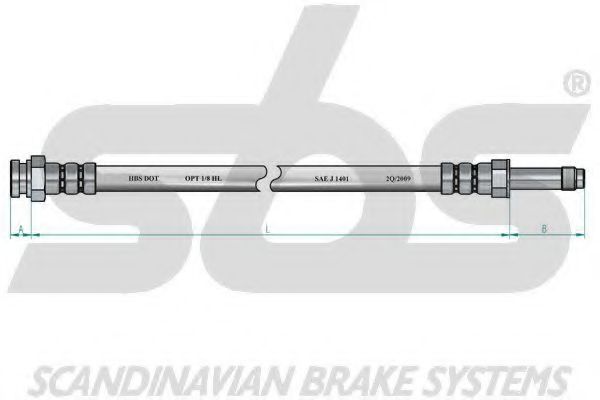 Тормозной шланг EURODEAL AUTOPARTS 32109