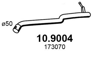 Труба выхлопного газа ASSO 10.9004