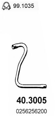 Труба выхлопного газа ASSO 40.3005