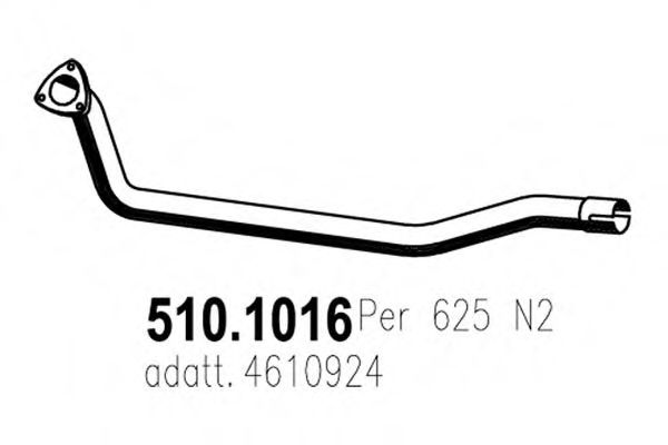 Труба выхлопного газа ASSO 5101016