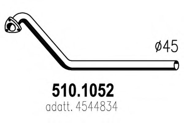 Труба выхлопного газа IMASAF 750201