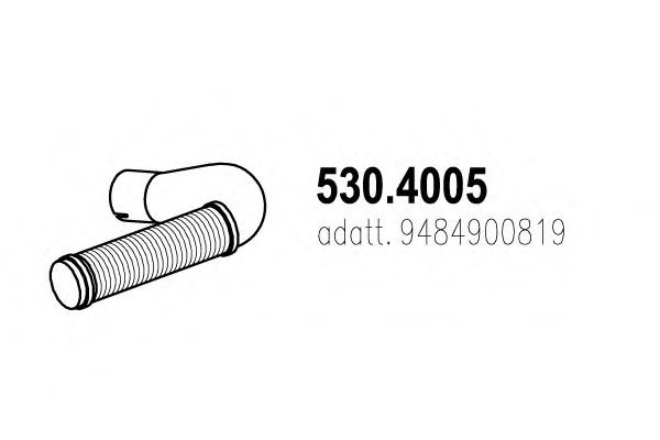 Гофрированная труба, выхлопная система ASSO 530.4005