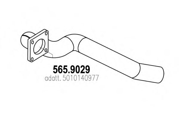 Труба выхлопного газа ASSO 565.9029