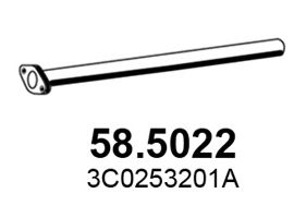 Труба выхлопного газа ASSO 58.5022