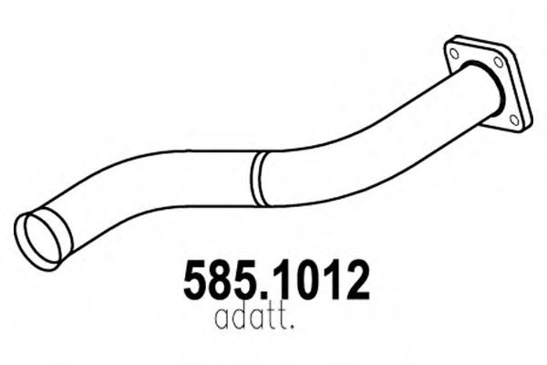 Труба выхлопного газа ASSO 585.1012