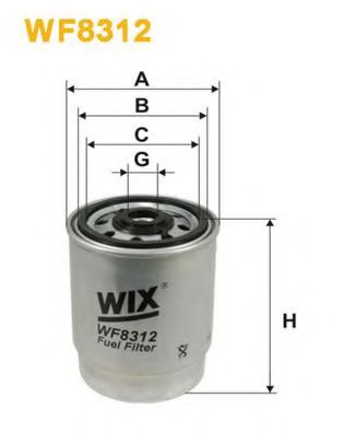 Топливный фильтр WIX FILTERS WF8312