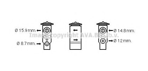 Расширительный клапан, кондиционер PRASCO MT1238