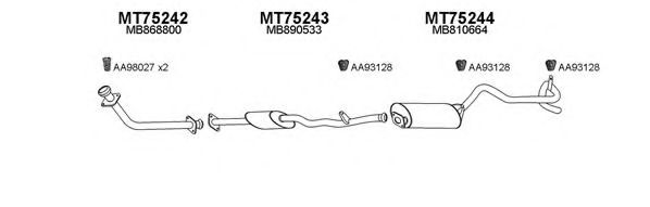 Система выпуска ОГ VENEPORTE 750002