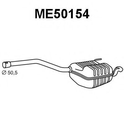 Глушитель выхлопных газов конечный VENEPORTE ME50154