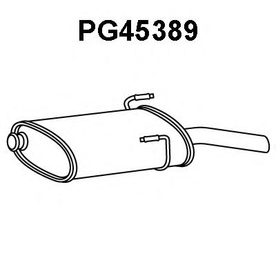Глушитель выхлопных газов конечный VENEPORTE PG45389