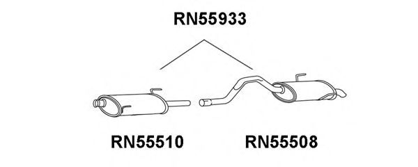 Глушитель выхлопных газов конечный VENEPORTE RN55933