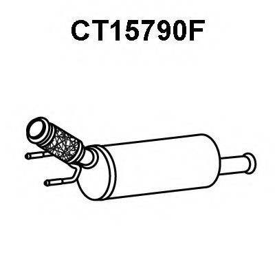 Сажевый / частичный фильтр, система выхлопа ОГ VENEPORTE CT15790F