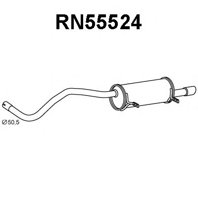 Глушитель выхлопных газов конечный VENEPORTE RN55524