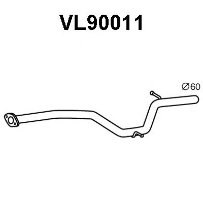 Труба выхлопного газа VENEPORTE VL90011