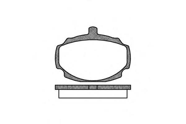 Комплект тормозных колодок, дисковый тормоз WOKING P1493.00