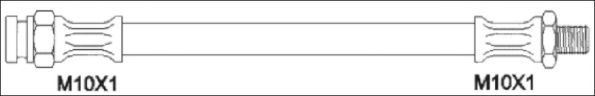 Тормозной шланг WOKING G1901.79