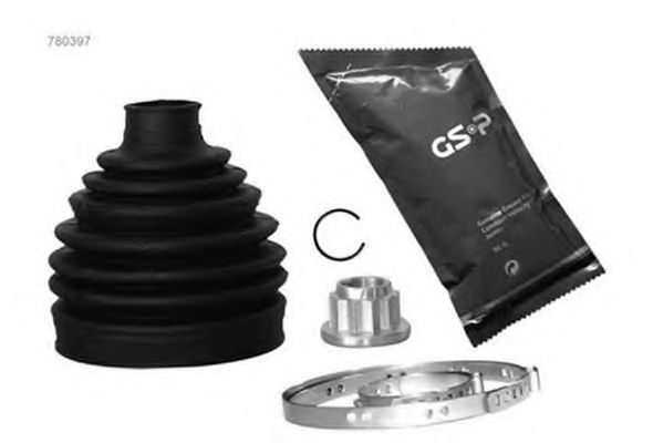 Монтажный комплект, сильфон приводного вала GSP 780397