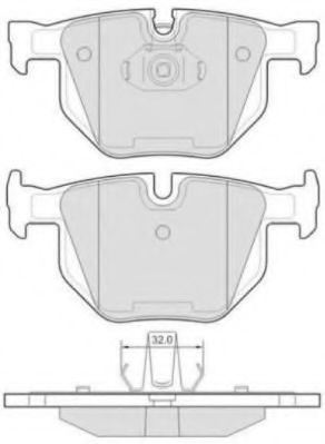 Комплект тормозных колодок, дисковый тормоз FREMAX FBP-1667