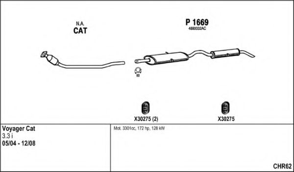 Система выпуска ОГ FENNO CHR62